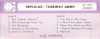 Tubeway Army - Replicas Singapore cassette rear cover